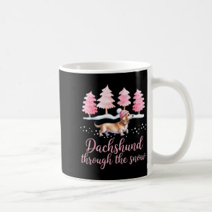 Dachshund Through The Snow Wiener Dog Christmas  Coffee Mug