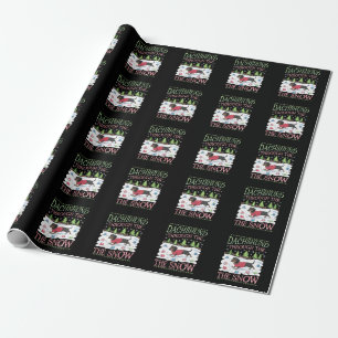Dachshund Through the Snow Wrapping Paper
