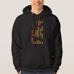 Dachshund Tie Dye American Flag Dachshund Hoodie