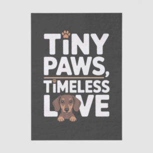 Dachshund Tiny Paws, Timeless Love Tissue Paper