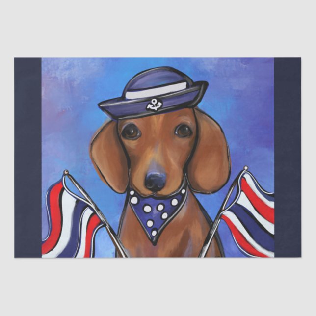 Dachshund    tissue paper (Front)