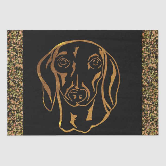 DACHSHUND  TISSUE PAPER (Front)
