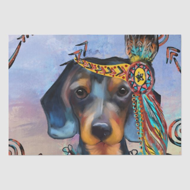 DACHSHUND   TISSUE PAPER (Front)