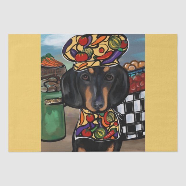Dachshund      tissue paper (Front)