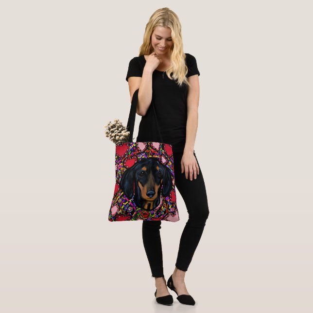 DACHSHUND TOTE BAG (On Model)