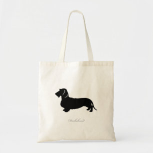 Dachshund Tote Bag (black wire hair version)