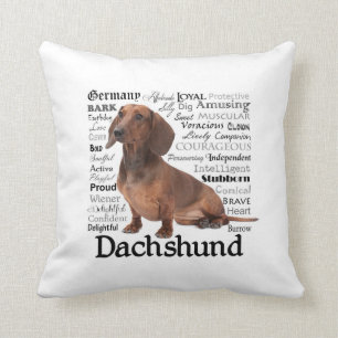 Dachshund Traits Pillow