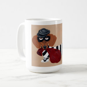 Dachshund Treat Thief Burglar Coffee Mug