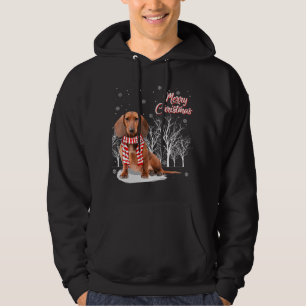 Dachshund Tree Merry Christmas Dachshund Xmas For Hoodie