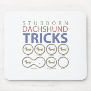 Dachshund Tricks, Funny Dog Jokes Mouse Mat