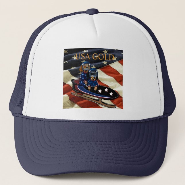 DACHSHUND  TRUCKER HAT (Front)