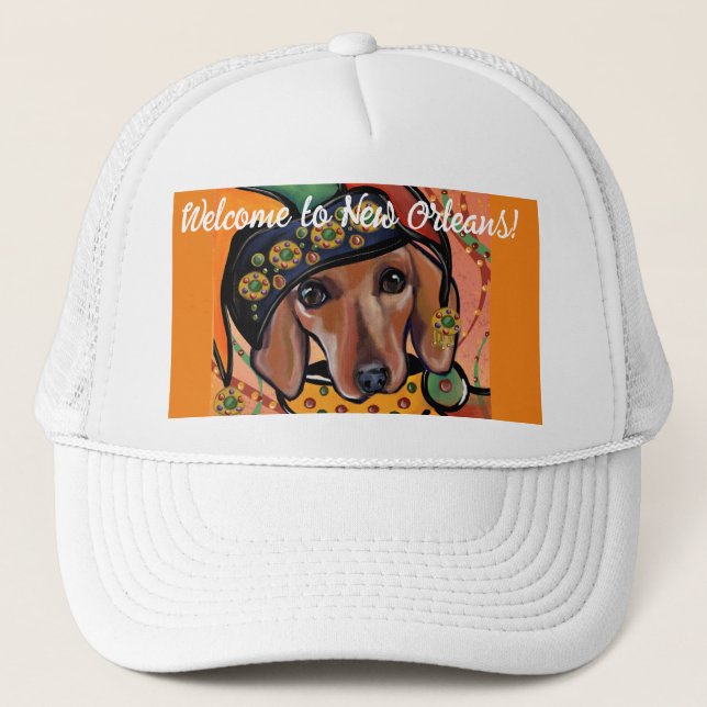 DACHSHUND     TRUCKER HAT (Front)