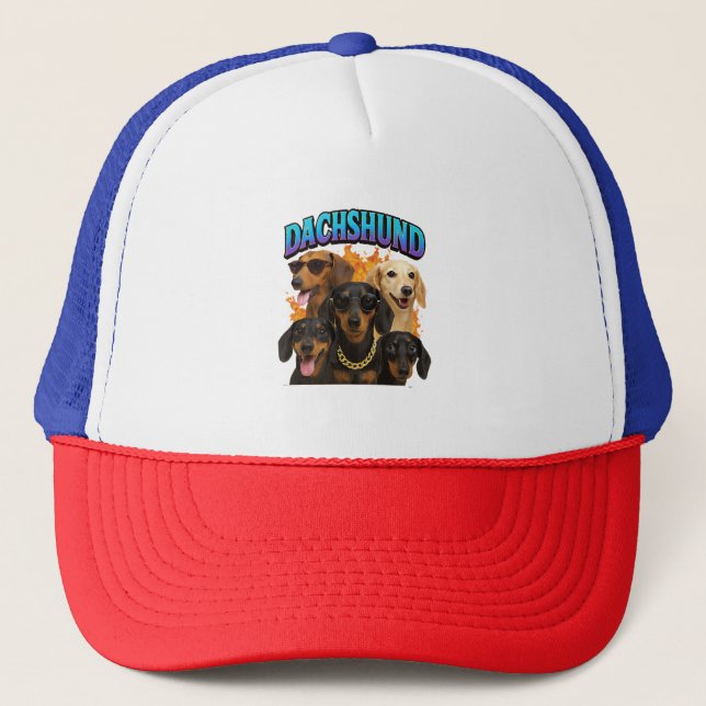 Dachshund  trucker hat (Front)