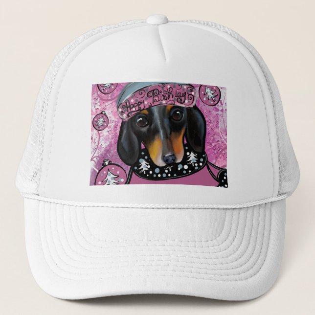 DACHSHUND  TRUCKER HAT (Front)