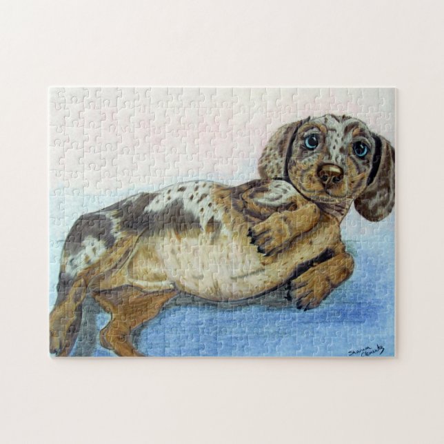 Dachshund Tummy Jigsaw Puzzle (Horizontal)