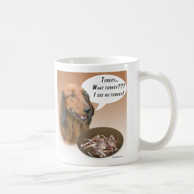 Dachshund Turkey Coffee Mug (Right)