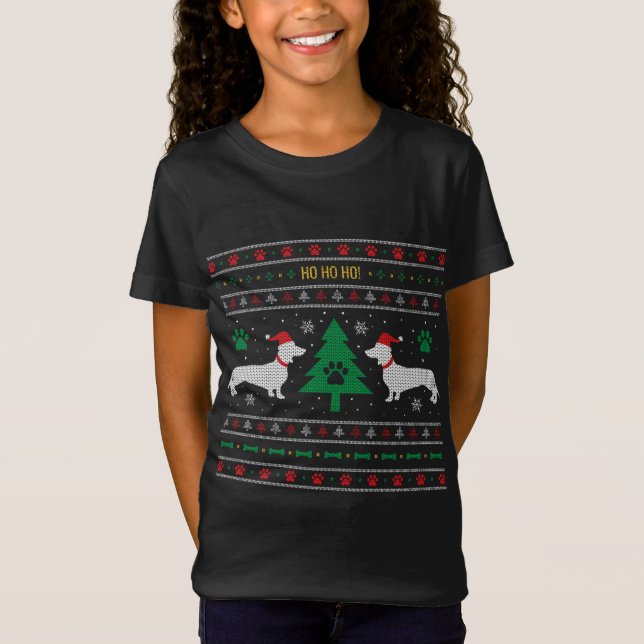 Dachshund Ugly Christmas Sweater (Front)