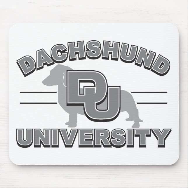 Dachshund University Mouse Mat (Front)