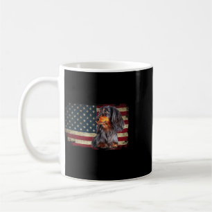 Dachshund Usa Flag Patriotic Dog Lovers 4th Of Jul Coffee Mug