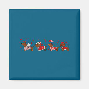 Dachshund Valentine Dachshund Valentine’s Day Saus Magnet