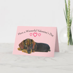Dachshund Valentine's Card