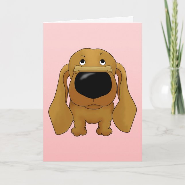 Dachshund Valentine's Day Card (Front)