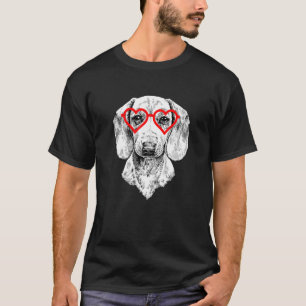 Dachshund Valentines Day Doxie Mum Wiener Dog T-Shirt