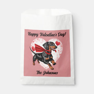 Dachshund Valentine's Day Favour Bags
