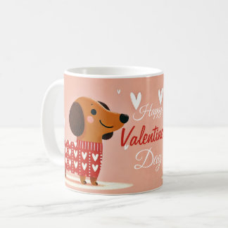 Dachshund Valentine's Day Mug