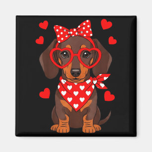 Dachshund Valentines Day Wiener Dog Lover Weenie H Magnet
