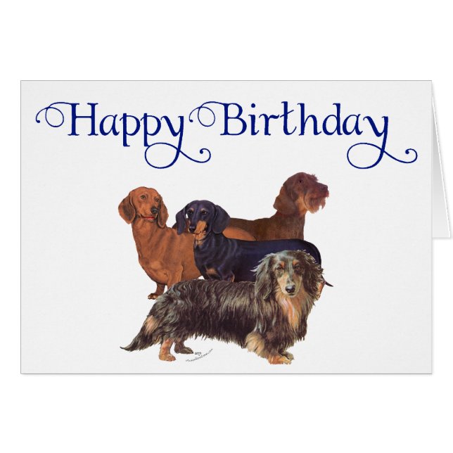 Dachshund Varieties (Front Horizontal)