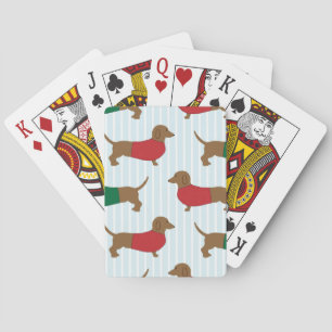 dachshund-wallpaper playing cards
