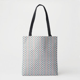 dachshund-wallpaper tote bag