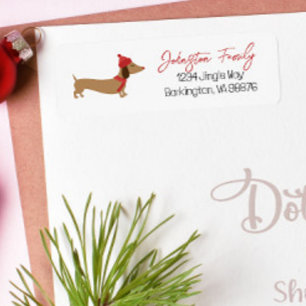 Dachshund Warmest Wishes Christmas 