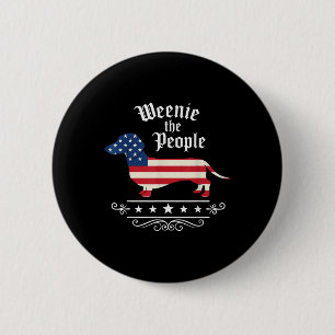 Dachshund Weenie The People Funny American Flag 4t 6 Cm Round Badge