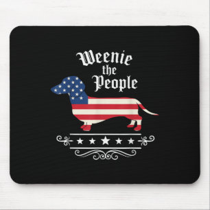 Dachshund Weenie The People Funny American Flag 4t Mouse Mat
