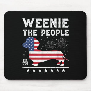 Dachshund Weenie The People Funny American Flag 4t Mouse Mat