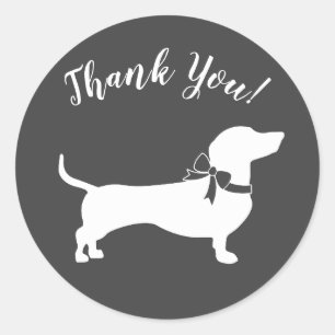 Dachshund Weiner Dog Baby Shower Gender Neutral Classic Round Sticker