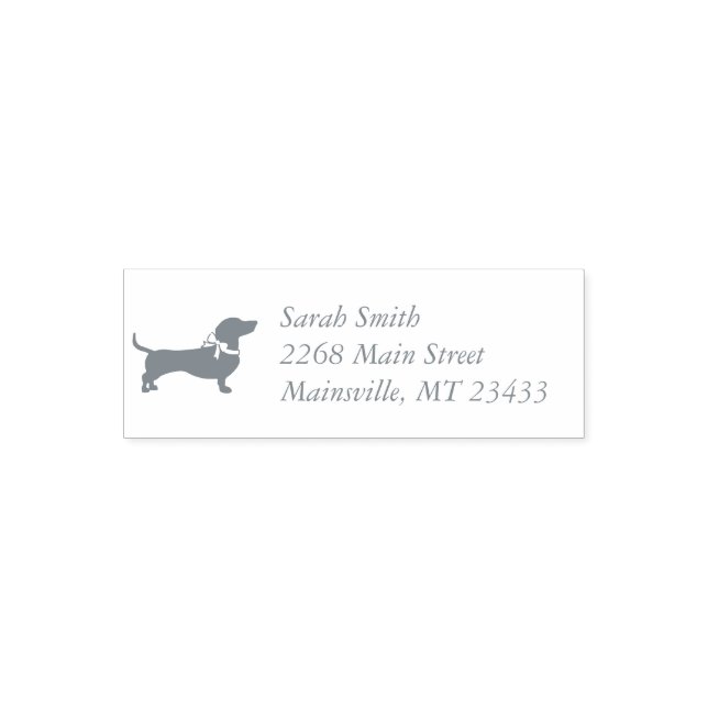 Dachshund Weiner Dog Baby Shower Self-inking Stamp (Design)