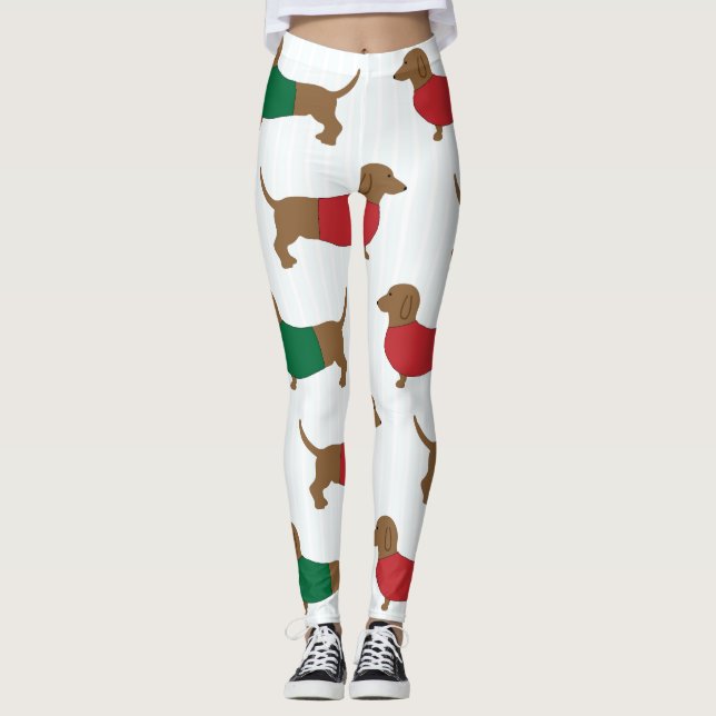 Dachshund "Weiner Dog" Leggings (Front)