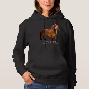 Dachshund Weiner Dog Mum Dad Love Doxie Puppy Cut Hoodie