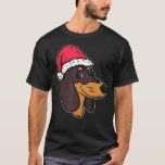 Dachshund Weiner Dog Santa Christmas T-Shirt<br><div class="desc">Dachshund Weiner Dog Santa Christmas</div>