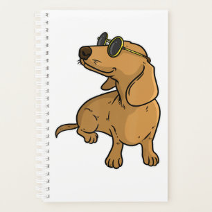 Dachshund Weiner Dog Sun Glasses Planner