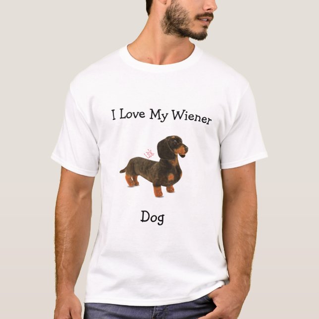 Dachshund Weiner Dog T-Shirt (Front)