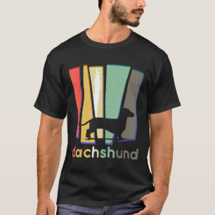 Dachshund Weiner Dog Vintage Retro Mother Dad Gift T-Shirt