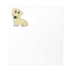 dachshund wheaton cartoon notepad