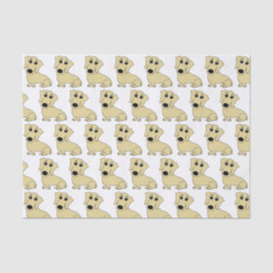 dachshund wheaton cartoon tissue paper