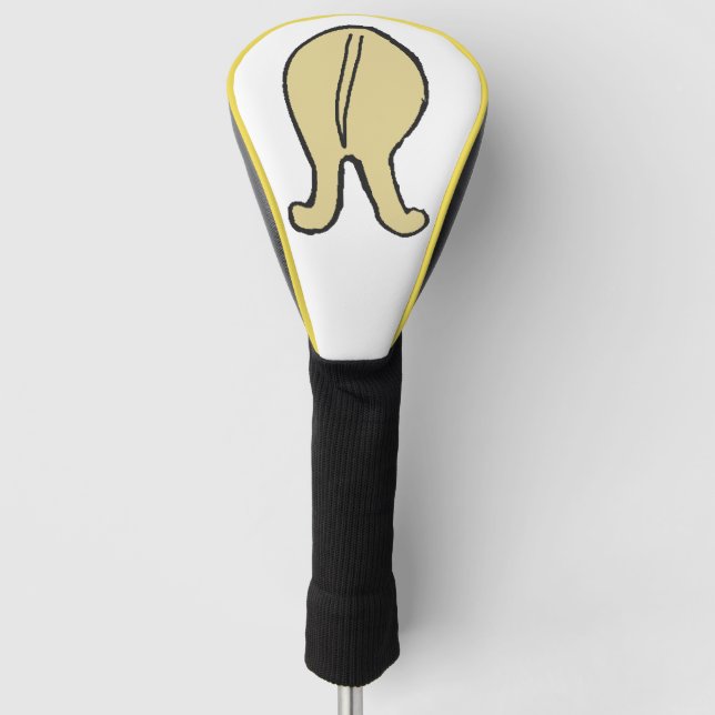 dachshund wheaton hiney golf head cover (Front)