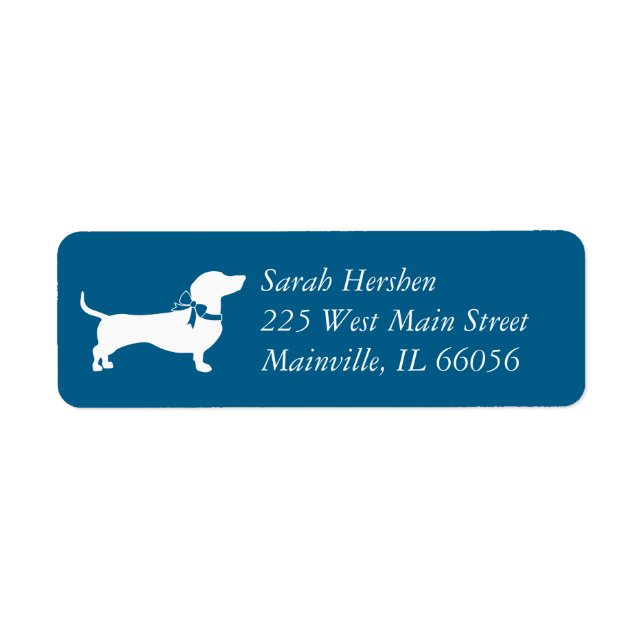 Dachshund Wiener Dog Baby Shower Blue Boy (Front)