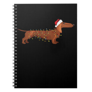Dachshund Wiener Dog Christmas Light Essential T-S Notebook